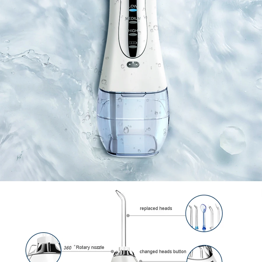 AZHF-5 портативный Электрический водный ирригатор Azdent Стоматологический Ирригатор струя воды Стоматологическая зубная нить Ортодонтическое отбеливание зубов