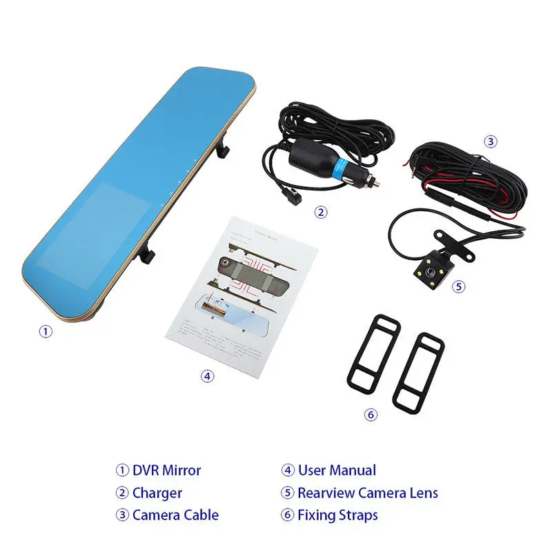 1080P-FHD-Car-Dvr-Blue-Rearview-Mirror-Dual-Lens-Car-Camera-two-cameras-Loop-record-Recorder (3)