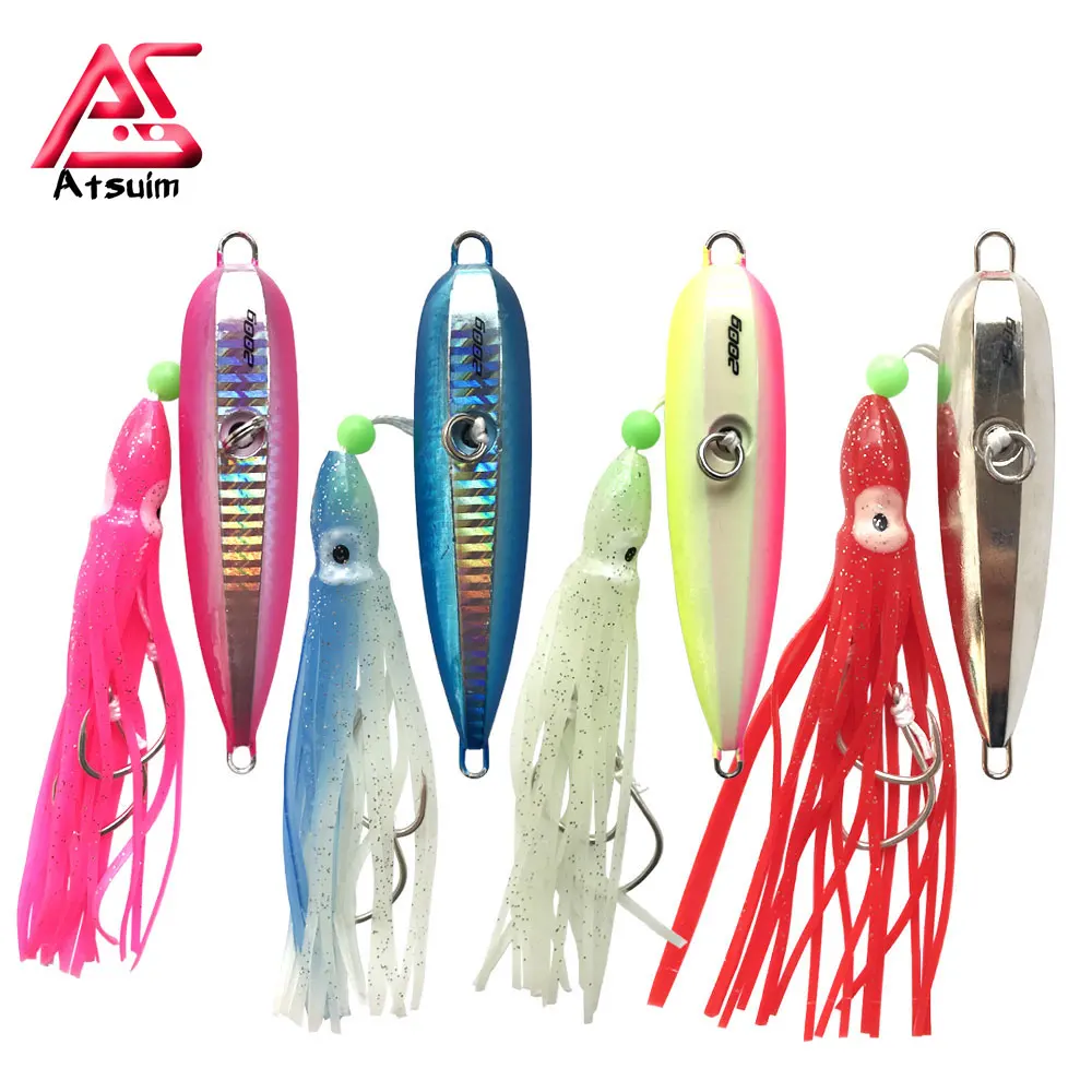 AS Pesca Inchiku 100g120g150g200g250g Metal Jig Head Leurre Octopus Skirt Japan Kingfish Snapper Grouper Slow Bait Fishing Lure