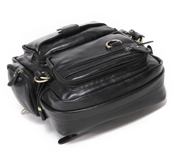 Mochilas Para Hombre, вертикальная мужская сумка, натуральная кожа,, Ретро стиль, настоящая коровья кожа, мужская сумка, Bolso Hombre Piel Cuero Genuino