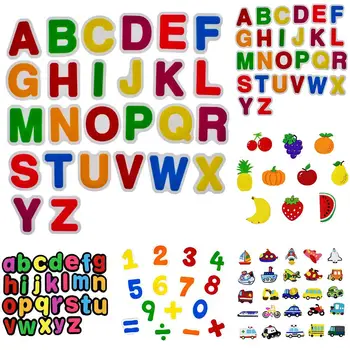 

13/15/25/26Pcs Colorful Animal Alphabet PVC Whiteboard Children Home Magnets Mark Stickers Refrigerator