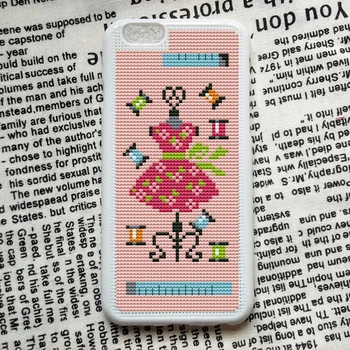 

161 Mobil Phone Cover Cellphone Shell Cases Housing Iphone Craft Cross Stitch Needlework Embroidery Counted Cross-Stitching Kit