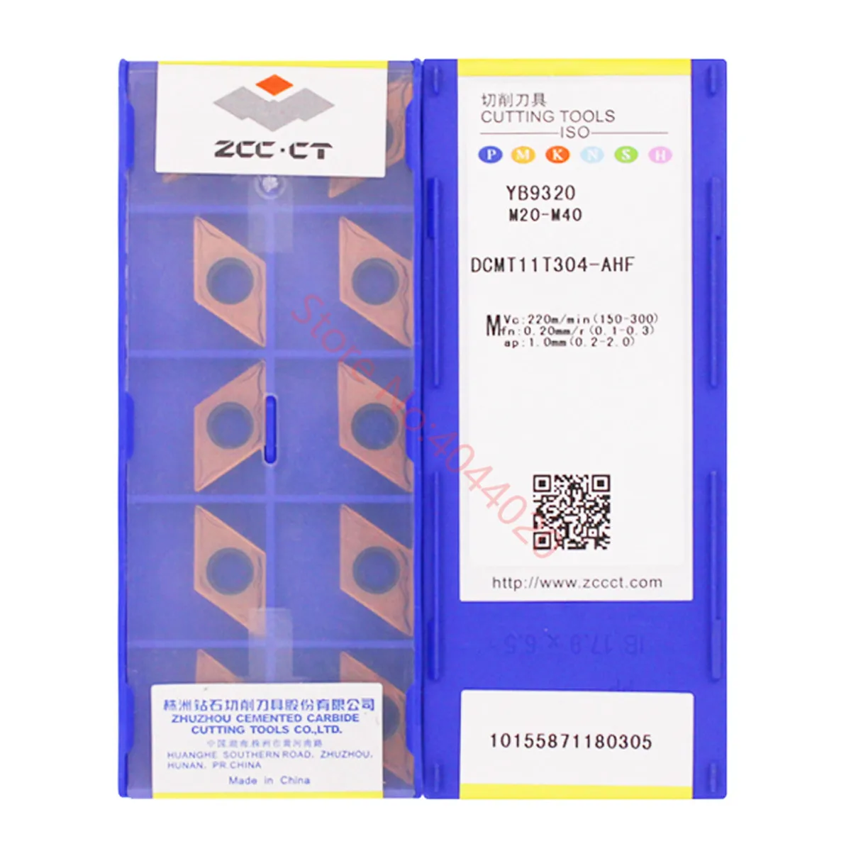 ZCC.CT DCMT070204 DCMT11T302 DCMT11T304 DCMT11T308-AHF YB9320