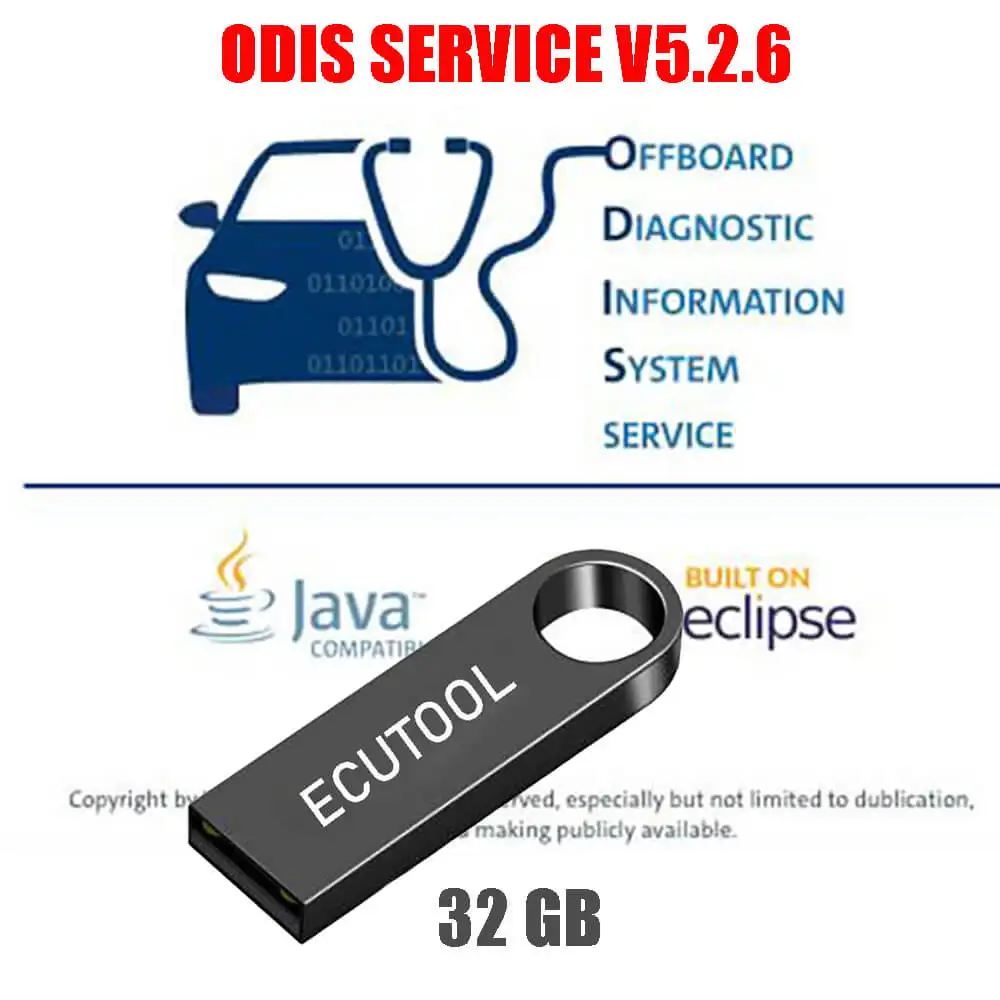

VAG Offboard Diagnostic Software ODIS Service ODIS-S V5.26 with Installation Video in 32GB USB Flash Drive for VAS 5054A 6154