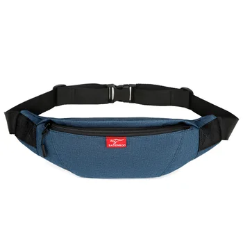 

Waist Bag Women Zipper Pocket Fashion Men Chest Handbag Unisex Fanny Pack Ladies Gray Blue Waist Pack Bags Purse