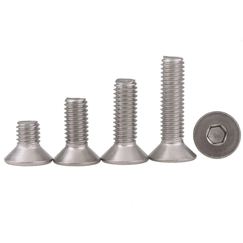M4 4mm 5 pieces x 20mm Counter Sunk Stainless Steel Screws Bolts 