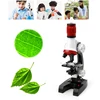 1 Set Kids Educational Microscope Kit Science School Magnifying Tool Set With Tweezers  1
