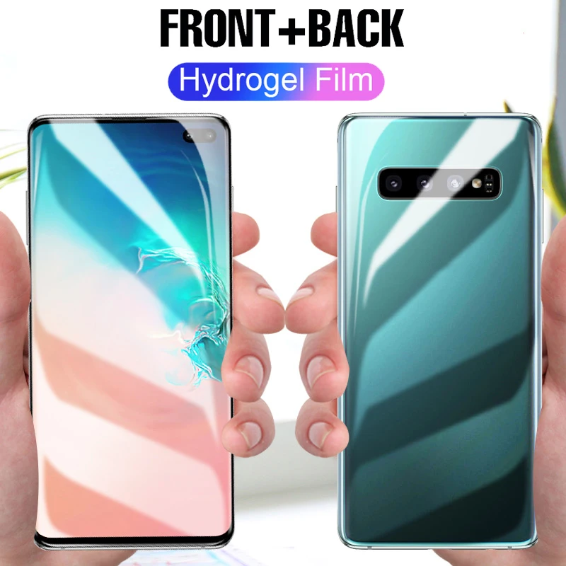 Передняя и задняя 3D полноэкранная Защитная ТПУ пленка для samsung S8 S9 S10 Plus мягкая
