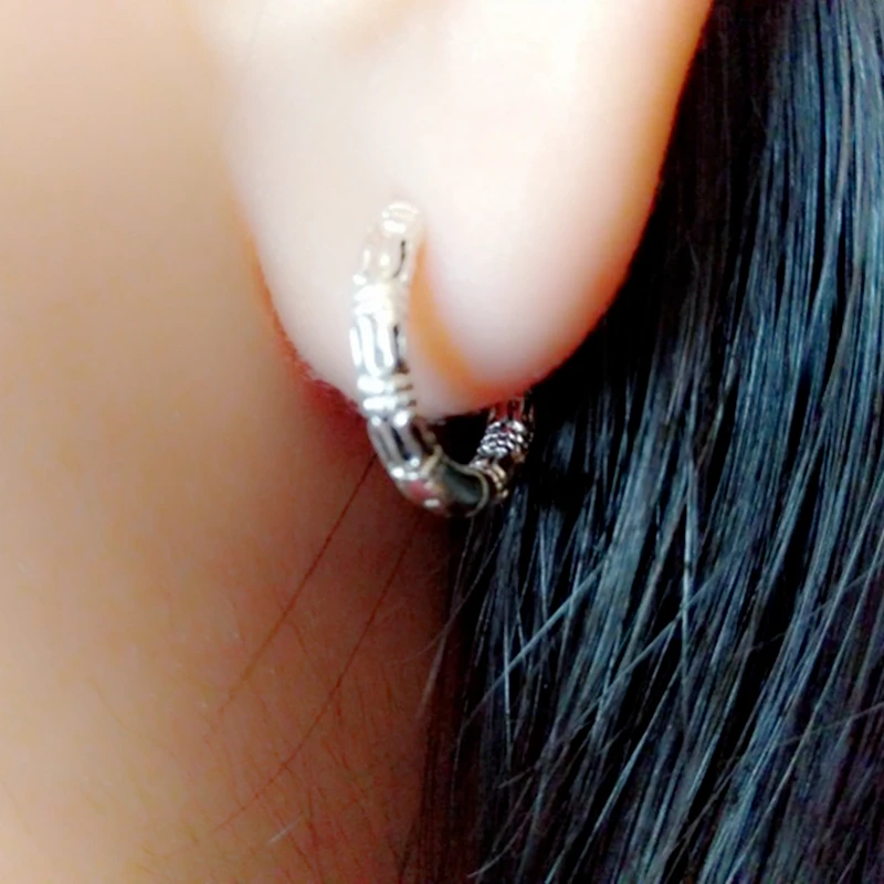 Huggie Hoop Earrings Small Stainless Steel Earrings Women Men Ear Piercing Ring Anti-Allergic Jewelry