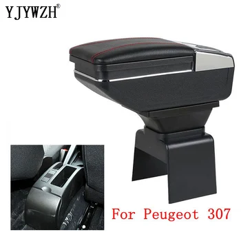 

Armrest box For Peugeot 307 Dual layer heighten USB Charging Centre Console Storage Box ashtray Car Styling accessories