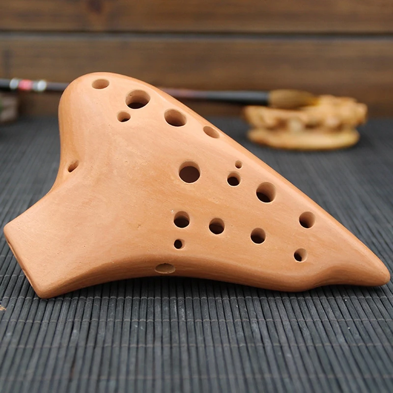 16 отверстий Alto C ocarina Многокамерный терракотовый с защитной сумкой/шнурок/руководство