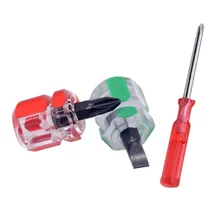 Красный зеленый набор отверток мини маленькая портативная отвертка для винтов с головкой прецизионная прозрачная ручка для ремонта ручных инструментов