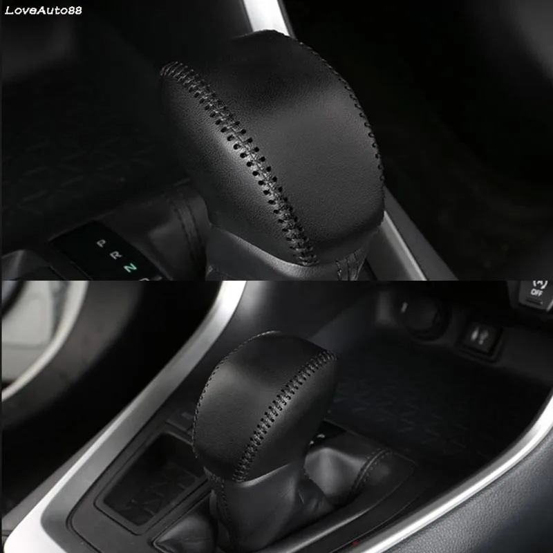 Автомобильный кожаная ручка крышки для Toyota RAV4 RAV 4 2019 2020 2021 Шестерни Head рукоятка