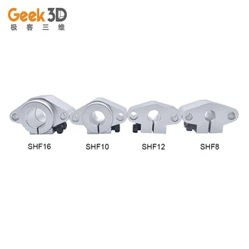 

SHF8 SHF10 SHF12 SHF16 3D Printer bearing shaft support for 8mm 10mm 12mm 16mm rod round shaft support DIY XYZ Table CNC Router