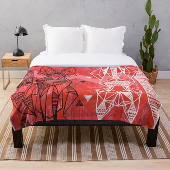 

Fox sisters Blanket Wool Flannel Plush Blanket Bedspread For office Sherpa Blanket Couch Quilt Cover Travel