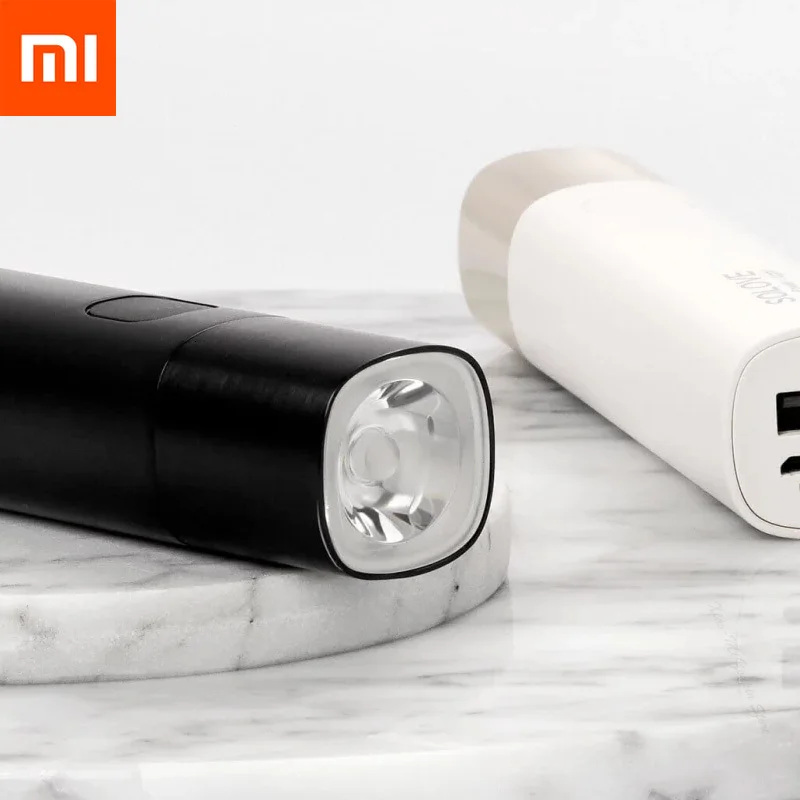 XIAOMI xSOLOVE X3 фонарик USB Перезаряжаемый яркий внешний аккумулятор портативный мини светодиодный фонарь для улицы и телефона 3000 мАч