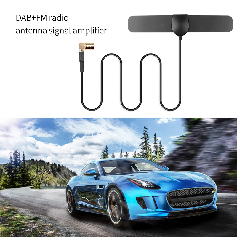 Car Radio DAB+FM Antenna Signal Amplifier Aerial Plug Play VHF UHF Auto Mayitr For JVC Kenwood Sony Alpine | Автомобили и