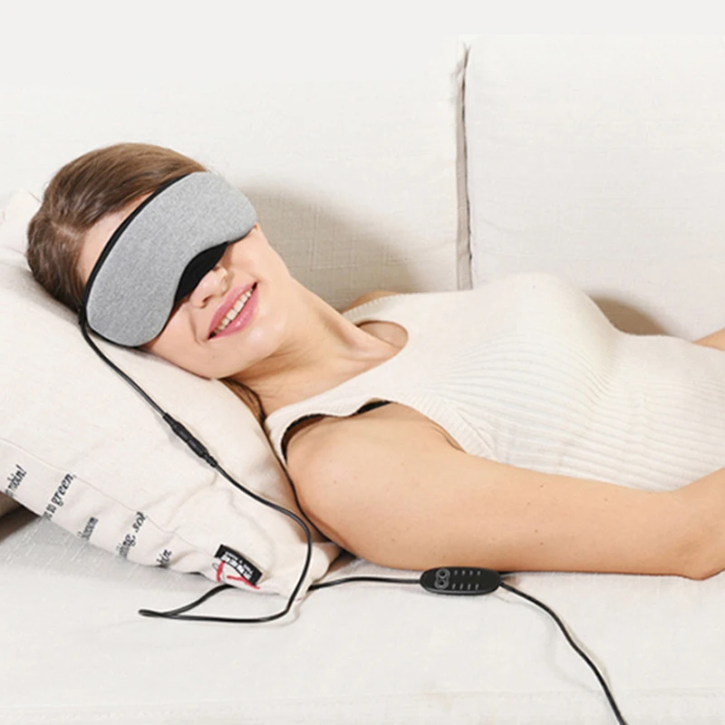 

New Hot Compress Sleep Mask Relieve Eye Dry Tired USB Hot Heat Steam Eye Mask Temperature Control Heat Steam Cotton Eye Mask