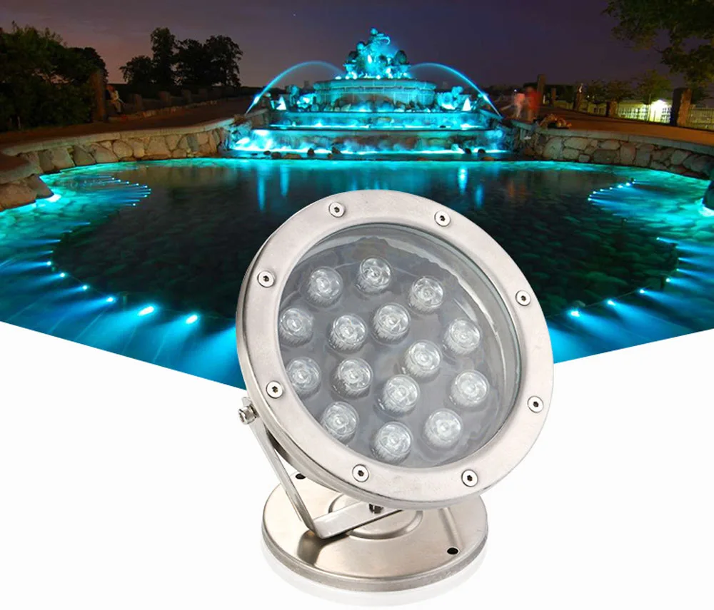 

LED underwater light round fountain light underwater waterproof colorful landscape lighting buried projection lamp engineering p