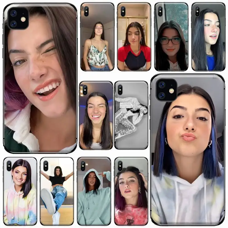

Charli Damelio fashion sexy Phone Case for iPhone 11 12 pro XS MAX 8 7 6 6S Plus X 2020 XR Mini