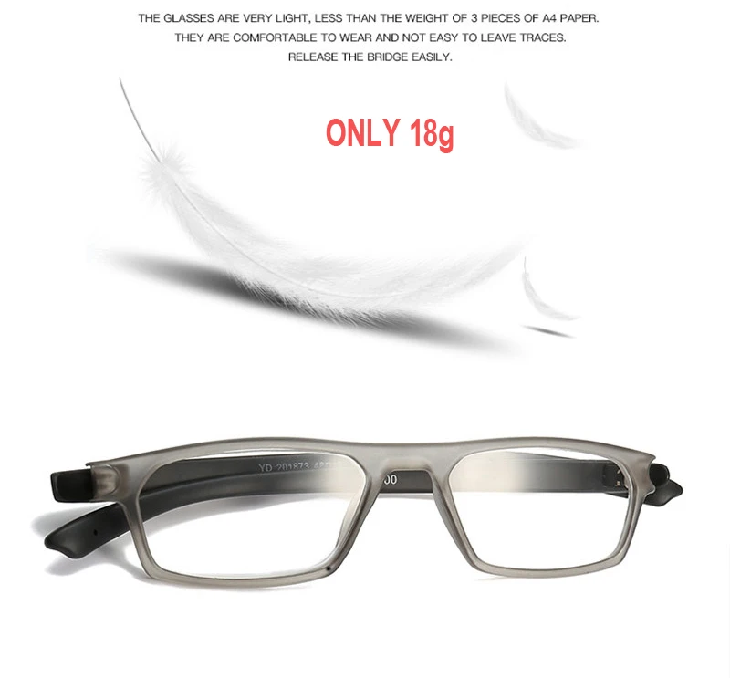 Reading Glasses For Men/Women Rectangular Mix Color Frame Rectangular Presbyopic Spring Hings With Diopter +1 +1.5 +2 +2.5 +3 3