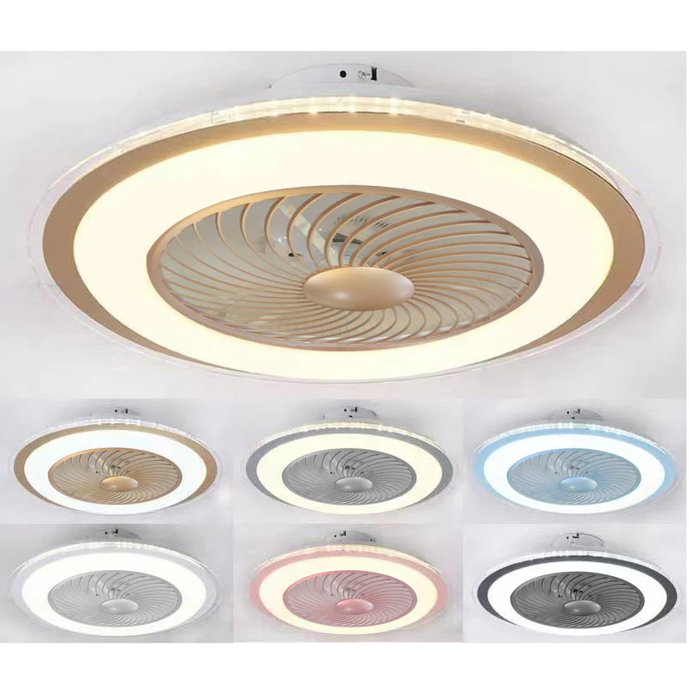 

32W Modern Ceiling Fan Lamp with Remote Control 3Color 3Speed Wind 60cm Ceiling Fans LED Lighting for Bedroom Living Dining Room
