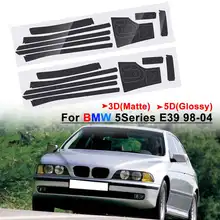 3D/5D Car Interior Moulding Trim Strip Sticker Car Center Console Decoration Internal For BMW 5 Series E39 1998-2004 RHD