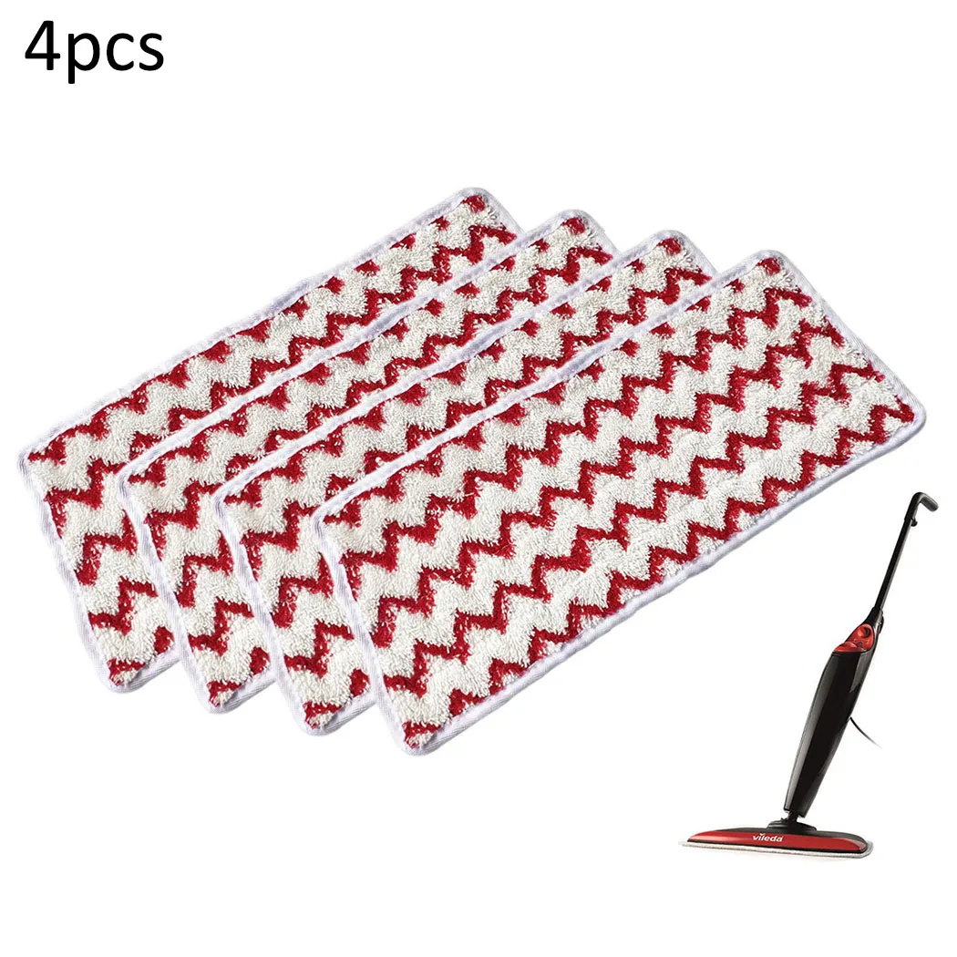 4pcs Steam Cleaner Microfiber Mop Cloth For Vileda Steam Xxl Steam