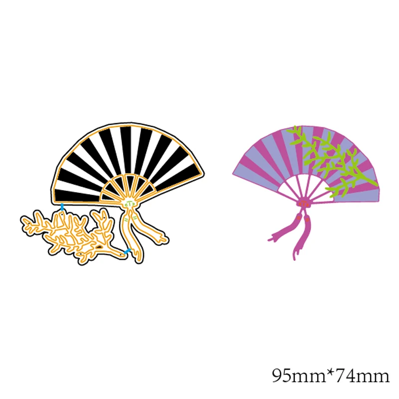 

ZhuoAng fan Cutting Dies for Card Making DIY Scrapbooking Photo Album Decoretive Embossing Stencial
