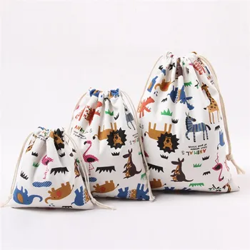 

cotton linen canvas gift bag drawstring bags cloth candy sweets bags CH48
