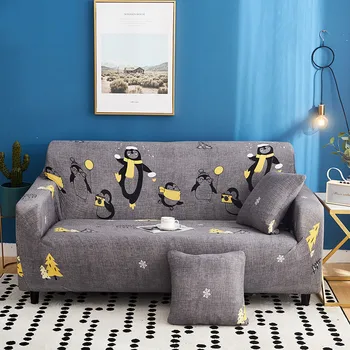 

Yaapeet Slipcover Sofa Floral Print Couch Cover Elastic Full Sofa Cover 1/2/3/4 Seater Stretch Pillow Case Chair Covers