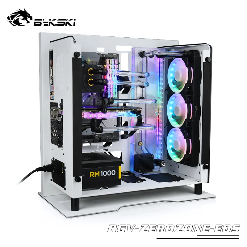 BYKSKI kit use for Be Queit ZEROZONE EOS computer case / Acrylic Board Water Channel Solution / Kit for CPU and GPU Block BYKSKI kit use for Be Queit ZEROZONE EOS computer case / Acrylic Board Water Channel Solution / Kit for CPU and GPU Block