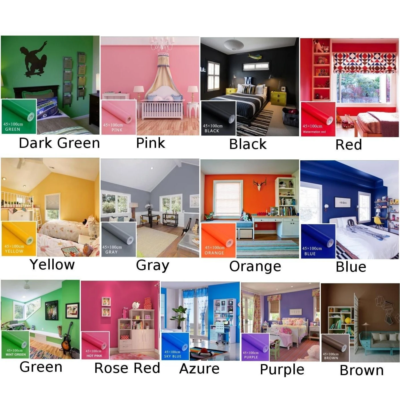 Pvc Self Adhesive Pure Colour Wall Sticker Home Kitchen Cabinet Decor Decal 19 Wall Stickers Aliexpress Pvc Self Adhesive Pure Colour Wall Sticker Home Kitchen Cabinet Decor Decal 19 Wall Stickers Aliexpress