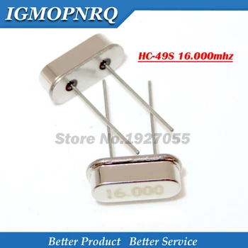 

10pcs Hc-49s 16.000mhz quartz crystal oscillator HC49S 49S 16M 16MHz crystal resonator NEW