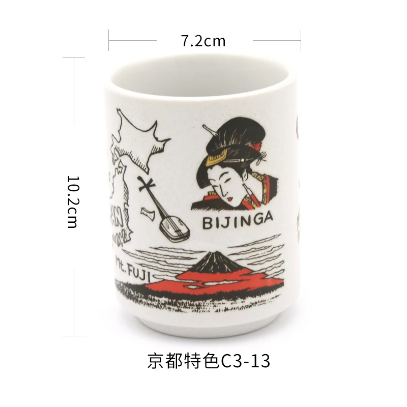 Японский стиль кофейная кружка чай tazas de ceramica creativas чашки и кружки kubek ceramiczny милые canecas criativa офисная гравировка - Цвет: Z