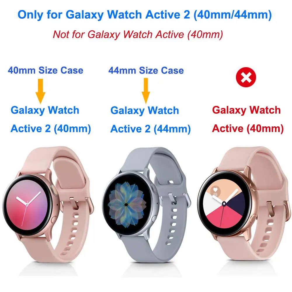 Чехол для защиты экрана Samsung Galaxy Watch Active 2 40 мм 44 защитный чехол с полным покрытием