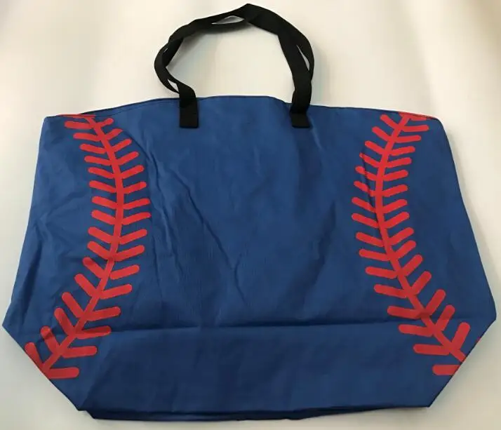 Royal blue Бейсбольные сумки для женщин и детей, хлопковые парусиновые спортивные сумки, бейсбольные софтбольные сумки для детей - Цвет: Royal blue