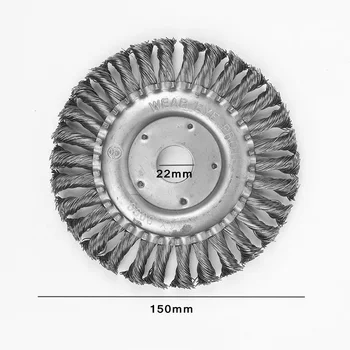 

100/125/150mm Rotary Knot Wheel Brush Steel Wire Brush Angle Grinder New