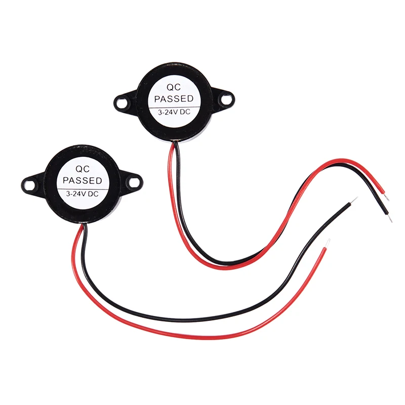 

DIY Project DC3-24V Continuous Sound Electronic Alarm Buzzer 23mm 2Pcs