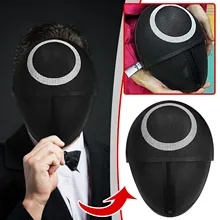 Masque complet de jeu de calmar pour adultes, rond Six, accessoires de noël, livraison rapide 