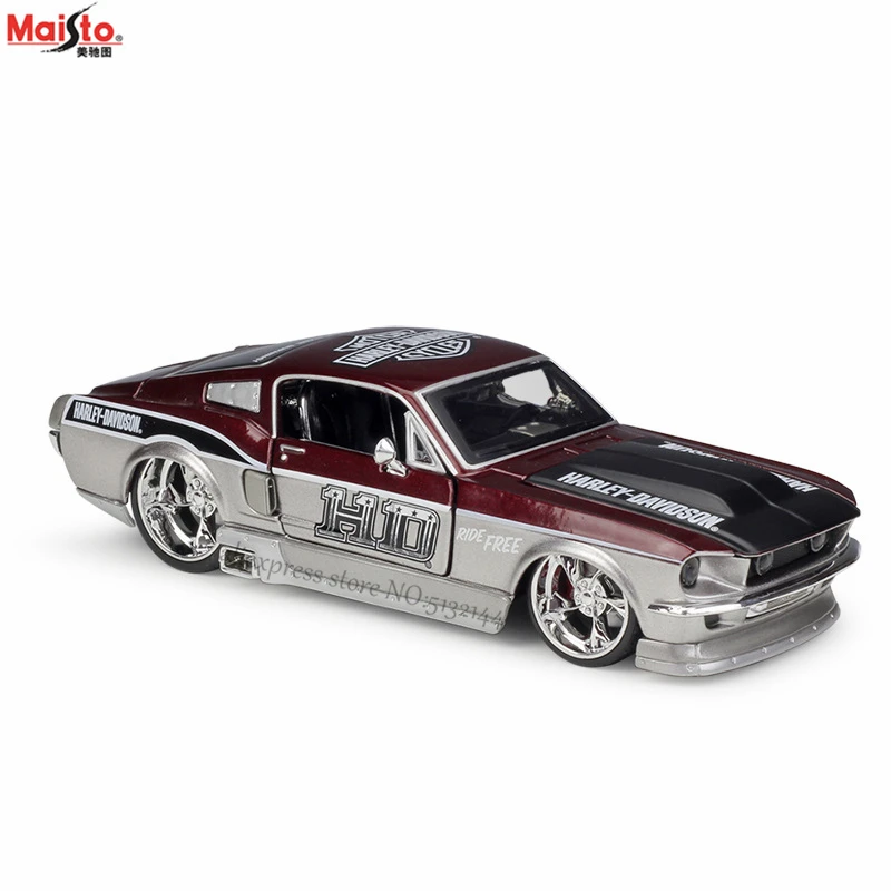 Модель автомобиля Maisto 1:24 1967 Ford Mustang GT из сплава декоративная коллекция игрушечные инструменты