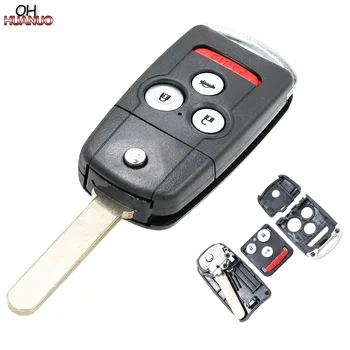 

3+1/4 Buttons Remote Key Shell Case Fob for Acura TL TSX MDX RDX ZDX For Honda Accord