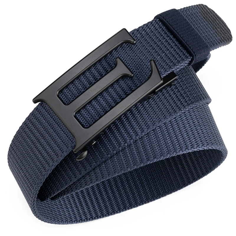 Flying Art 3.4CM Automatic Buckle Military Nylon Belt Quick Release Metal Tactical Charm Men's Luxury Belt