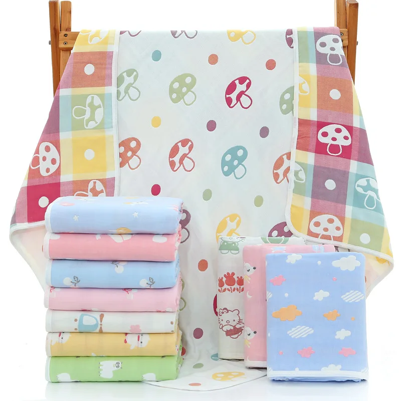 

Gauze Bath Towel Pure Cotton 6 Six-layer Gauze Bath Towel Children's Quilt Newborns Towel Blanket Children Cover Batch