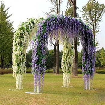

12 Pcs Handmade Wisteria Flower Hanging Arts Ceremony Home Wedding Decoration H88F