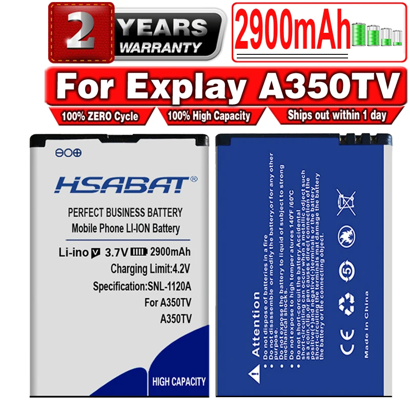 Аккумулятор HSABAT 2900 мА/ч мобильный телефон для аккумуляторов телевизора|mobile phone