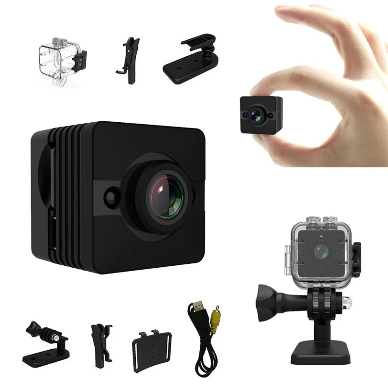 HD 1080P мини-камера SQ12 секретная телекамера маленькая Экшн камера видео ночного видения DVR маленькая водостойкая микро-камера