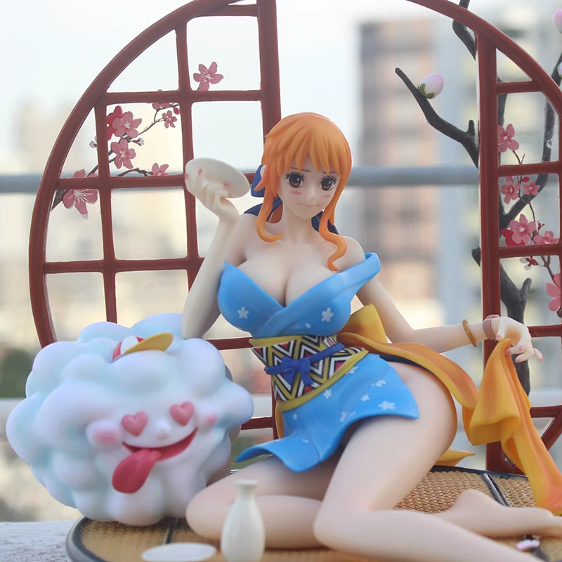 Аниме One Piece GK Sexy Girls 1/6 статуя кимоно Nami Ver. ПВХ Коллекционная модель фигурки |