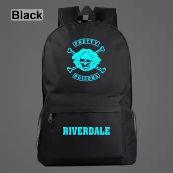 

AL0406 Luminous Riverdale Pretty Poisons Children Boy Girl School bag Teenagers Student Schoolbags Women Packsack Men Backpack