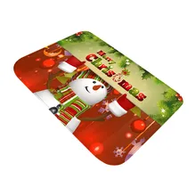 40x60 см веселый рождественский Коврик для прихожей кухонный резиновый коврик Санта-Клаус домашний Декор коврик для гостиной Противоскользящий пылезащитный ковер